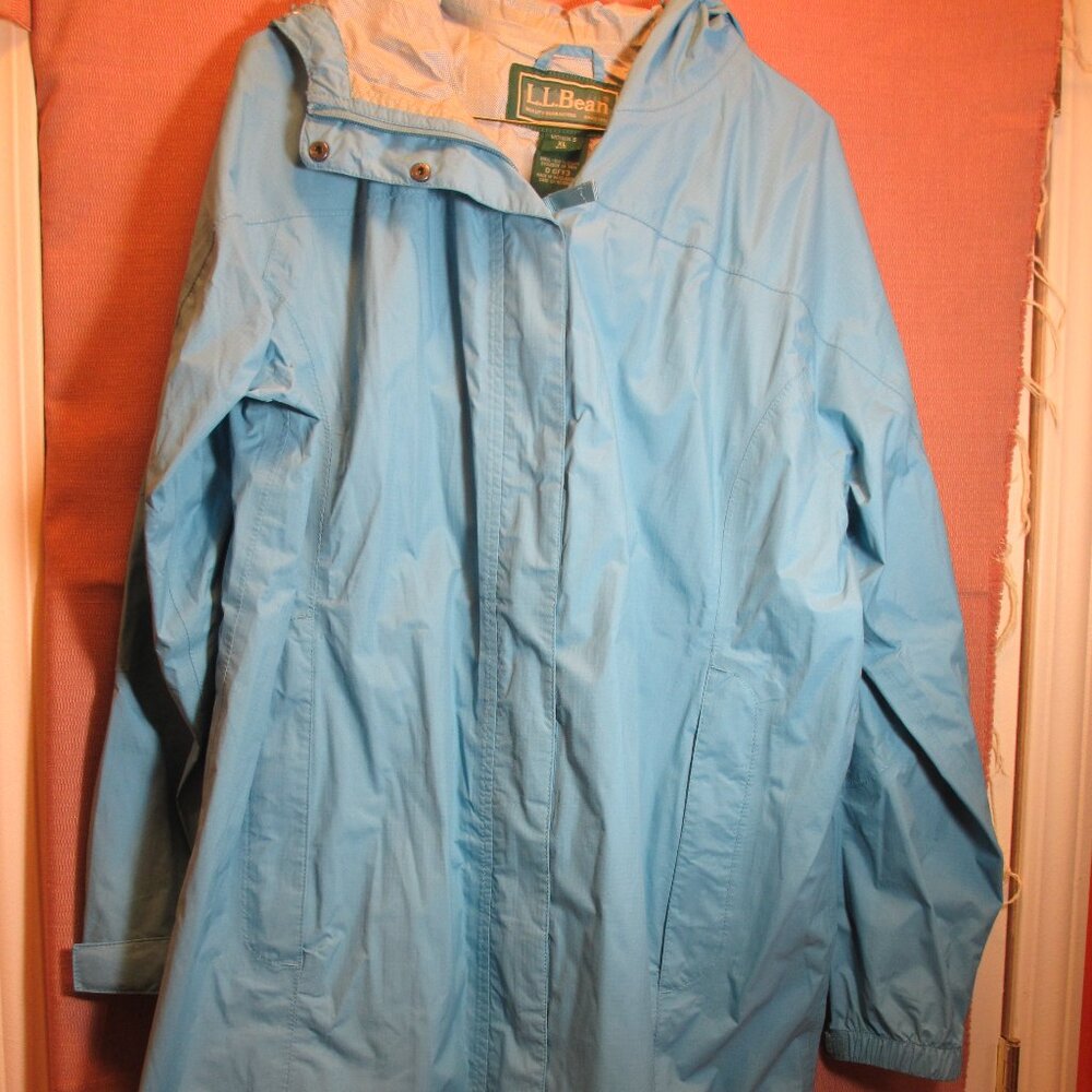 LL Bean Rain Jacket - Light blue - Sz xl